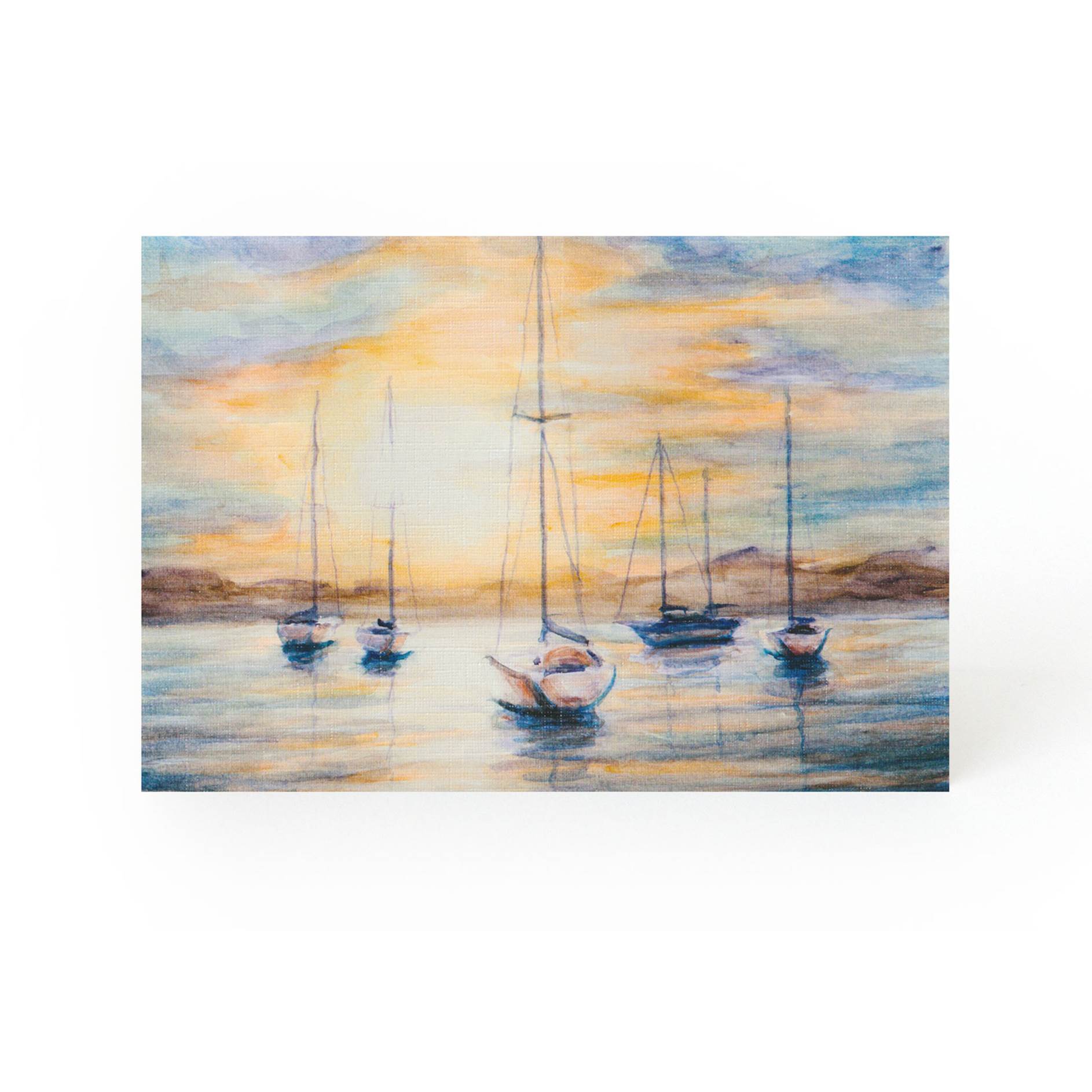 “Harbour Sunset” Original painting by LEANDROS ARVANITAKIS