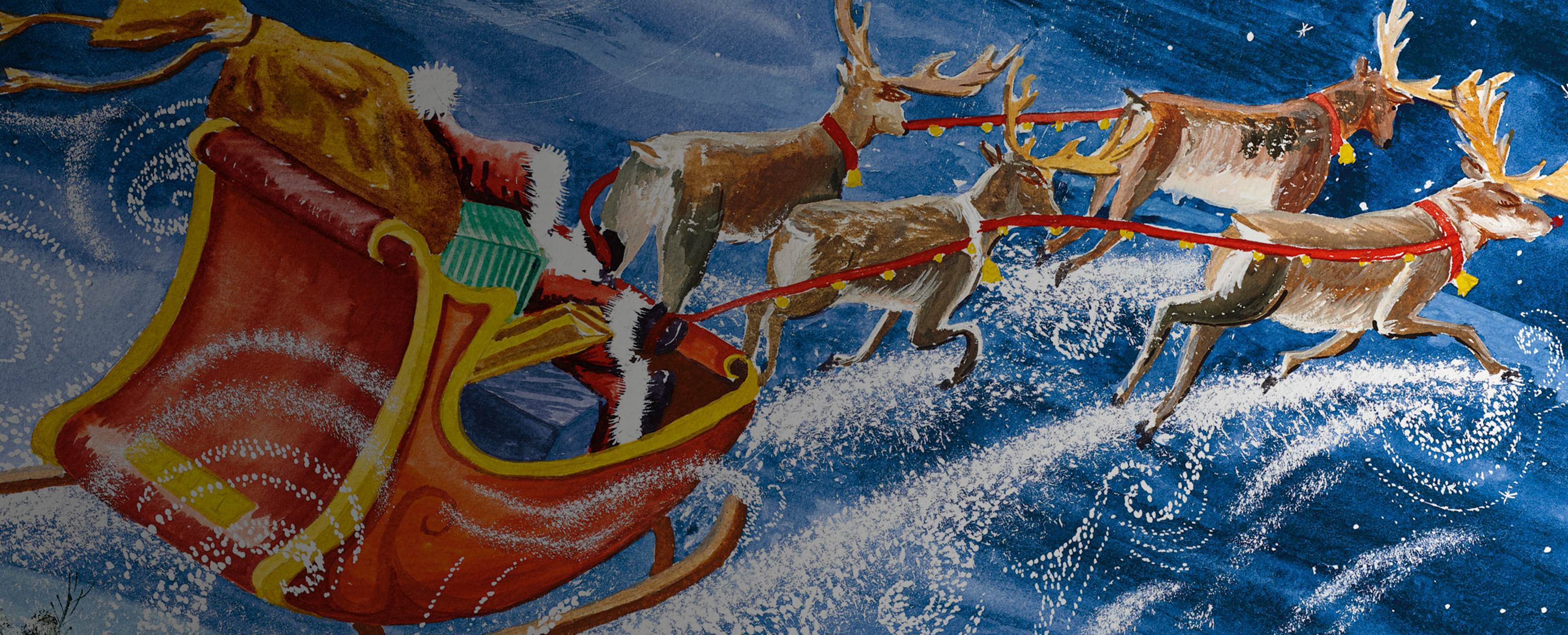 MFPA Artwork Slider Santas Flying Sleigh Steve Chambers