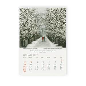 2022 Desk Calendar Jan